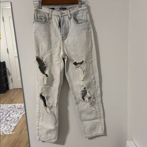 Wild Fable Light Wash Distressed Straight Leg Jeans